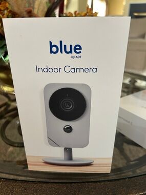 ADT Blue Indoor Camera - White and Black